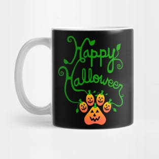 Happy Halloween Pawpkin Print Mug